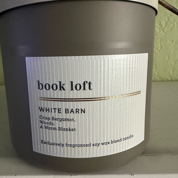 White Barn Book Loft Candle in Taupe - Picture 2 of 4